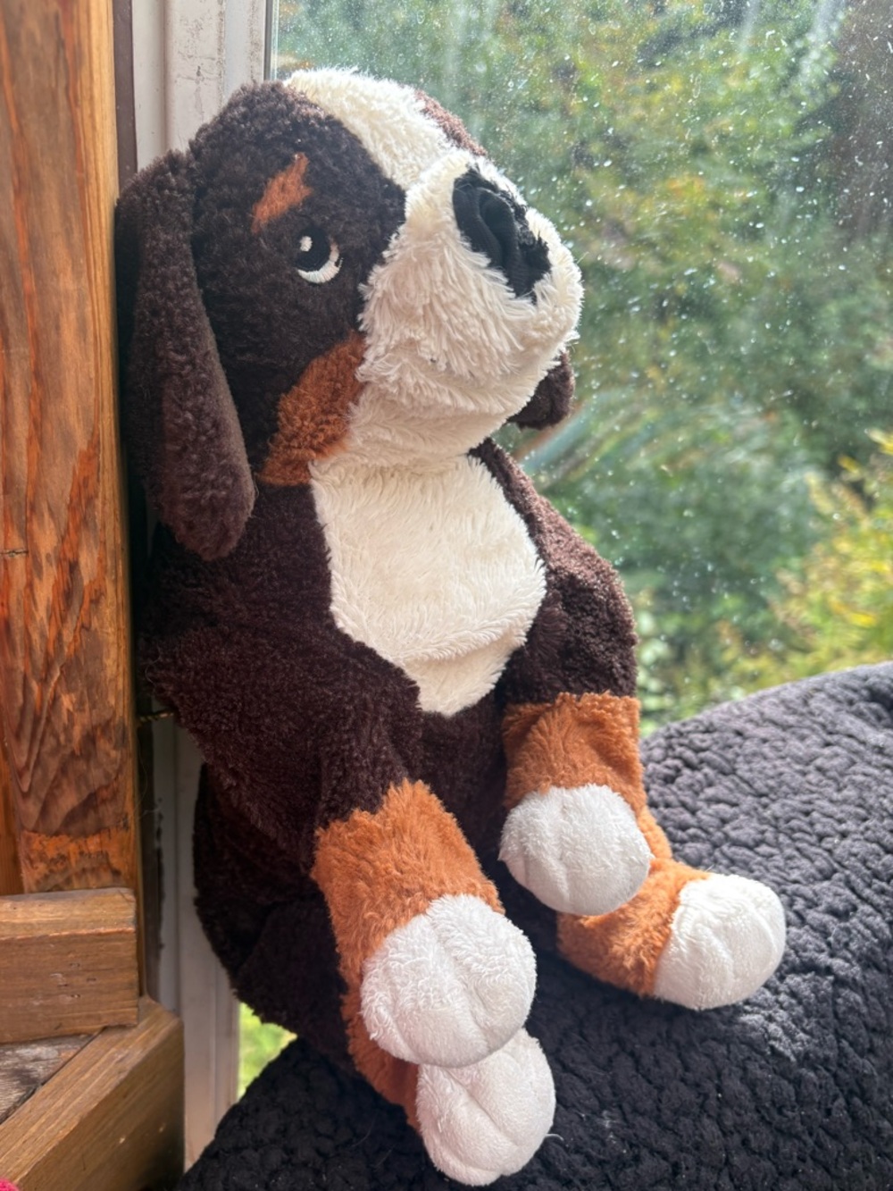 IKEA Hoppig Brown Bernese Mountain Dog Plush Stuffed Puppy Toy
